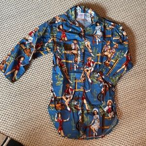 Vintage Cowgirls Night Shirt by Cowboy Pajamas